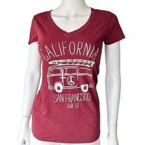 Woman’s SF California V Neck T-shirt,Sz, M